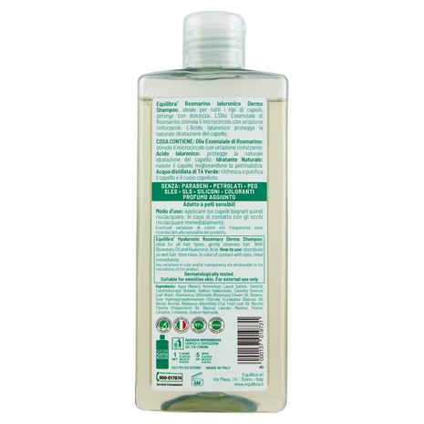 equilibra Rosmarino Ialuronico Dermo Shampoo Rinforzante 265 ml